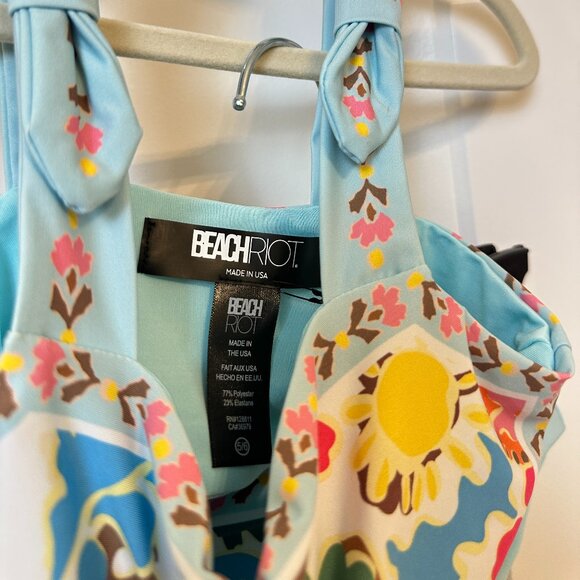 BEACH RIOT Girls' Little Stella + Janie Bikini Set in Tropical Sands Size 5/6 - Picture 3 of 5